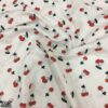 Sevimli Kiraz Desenli Müslin Kumaş