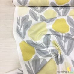 Fleur Desen Keten Kumaş