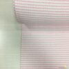 KRC Pembe Şeritli Örgü Dokuma Pikelik Kumaş