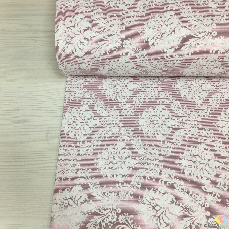 Damask Desenli Polycotton Kumaş - Görsel 4