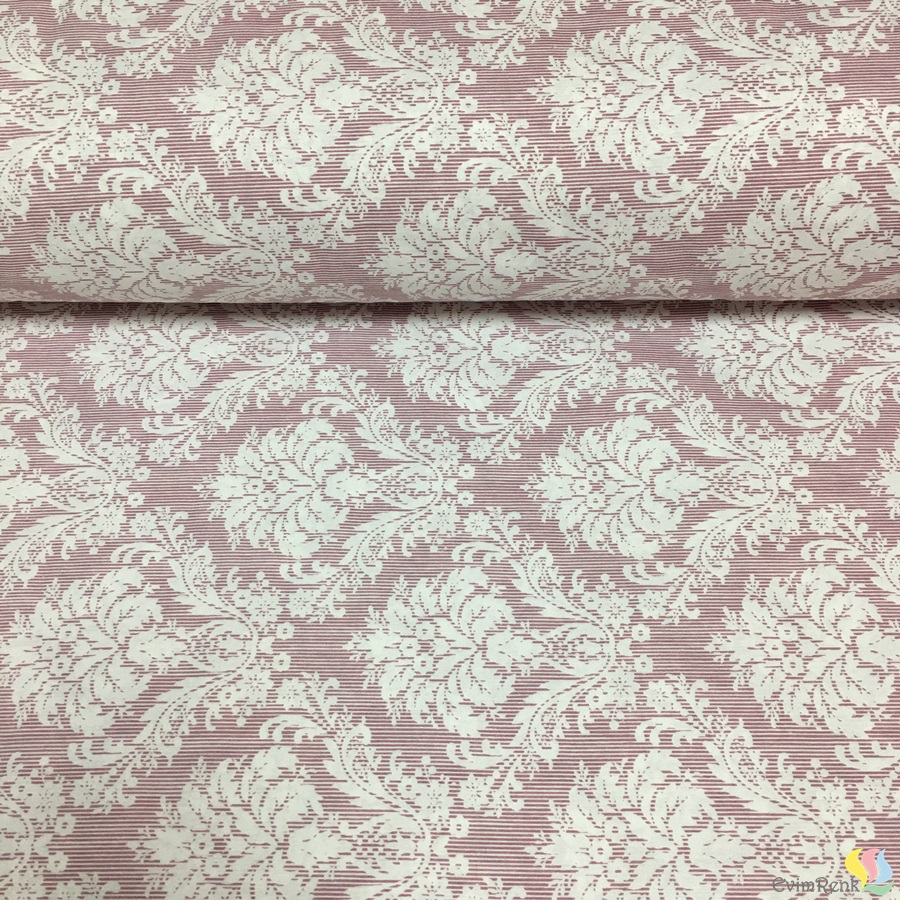 Damask Desenli Polycotton Kumaş - Görsel 2