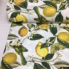 Limon Bahçesi Desen DUCK Keten Kumaş