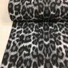 Siyah Leopar Desenli Poplin Kumaş