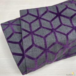 Prizma Desenli Dokulu Kılıflık Döşemelik Keten Kumaş