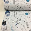 Astronot Uzay Temalı Nevresimlik Poplin Kumaş
