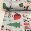 Merry Christmas Desenli Poplin Kumaş