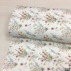 Elegant Florals Desenli Nevresimlik Poplin Kumaş - Görsel 4