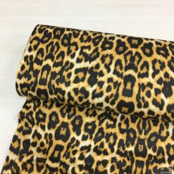 Leopar Desenli Nevresimlik Poplin Kumaş