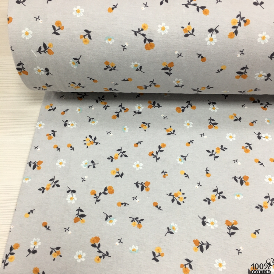 Petite Flowers Desenli Flanel Nevresimlik Pazen Kumaş - Görsel 4