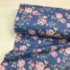 Retro Güller Desenli Poplin Kumaş