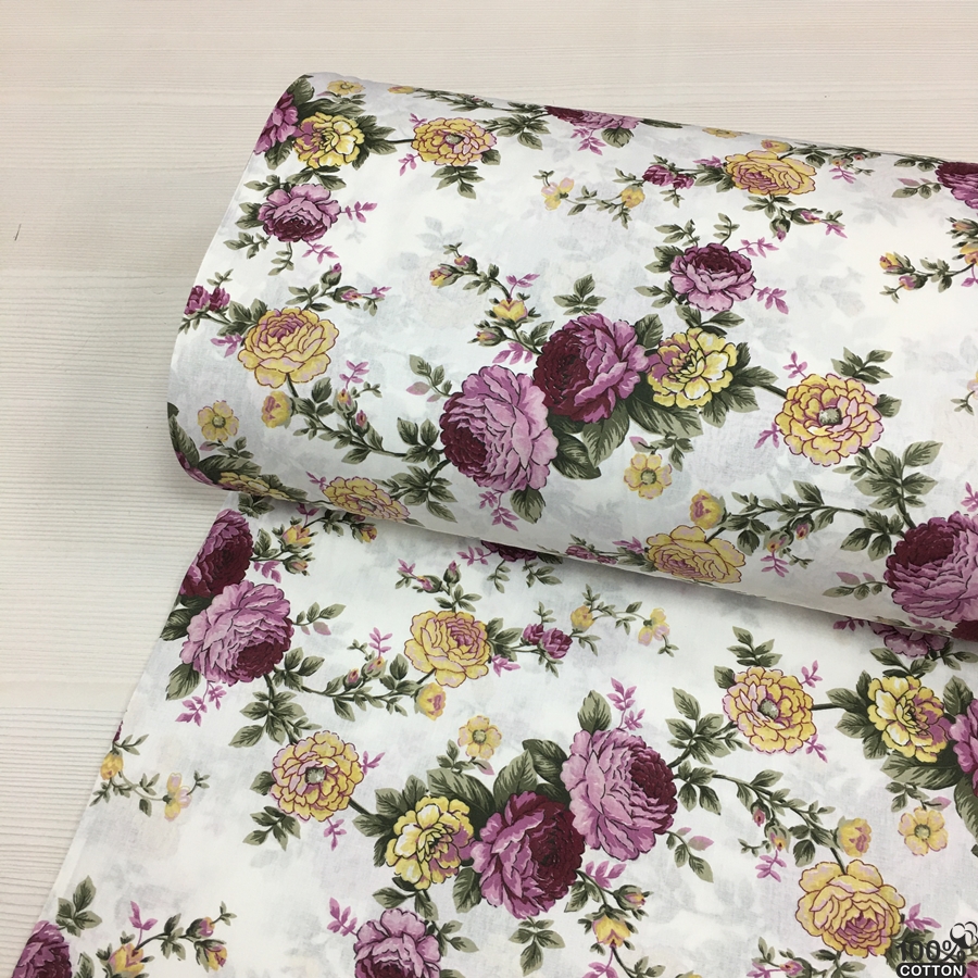 Fairytale Rose Desenli Nevresimlik Poplin Kumaş