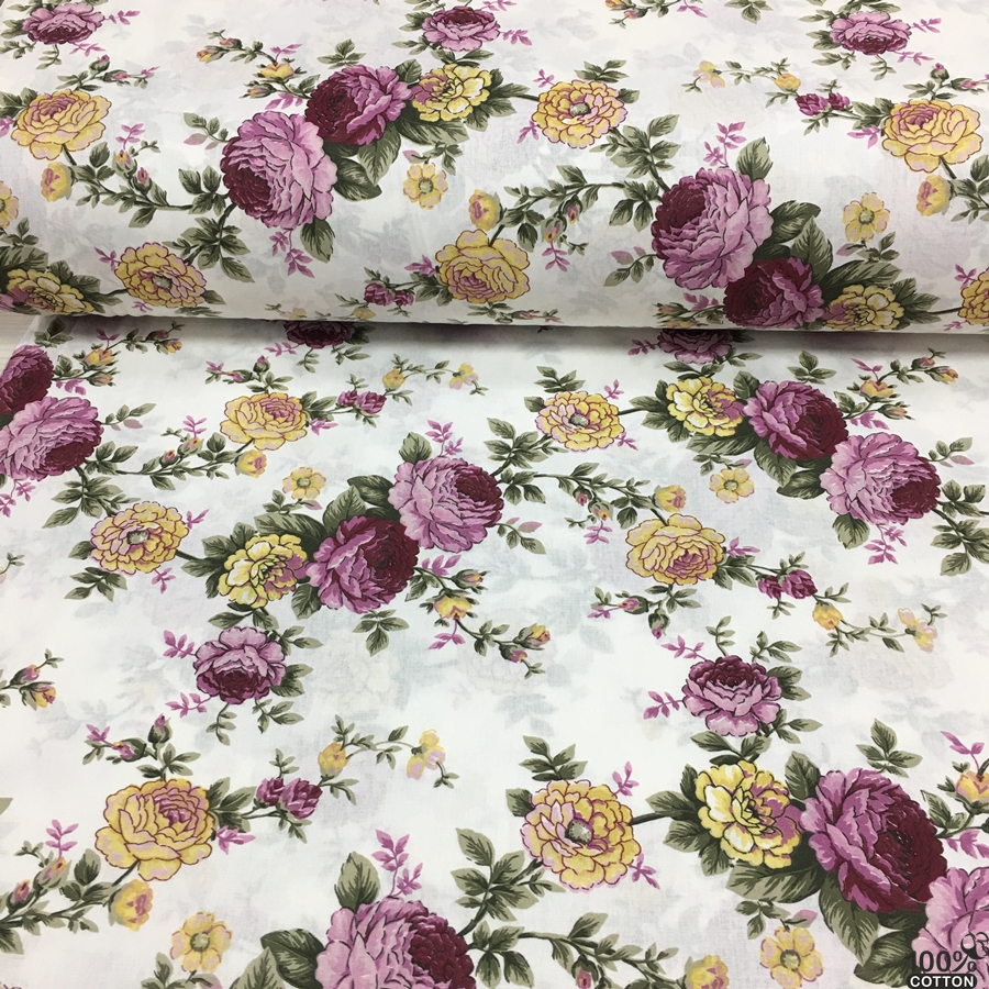 Fairytale Rose Desenli Nevresimlik Poplin Kumaş - Görsel 4