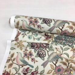 Roseto Magico Desenli Keten Kumaş