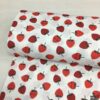 Çilek Desenli Nevresimlik Poplin Kumaş