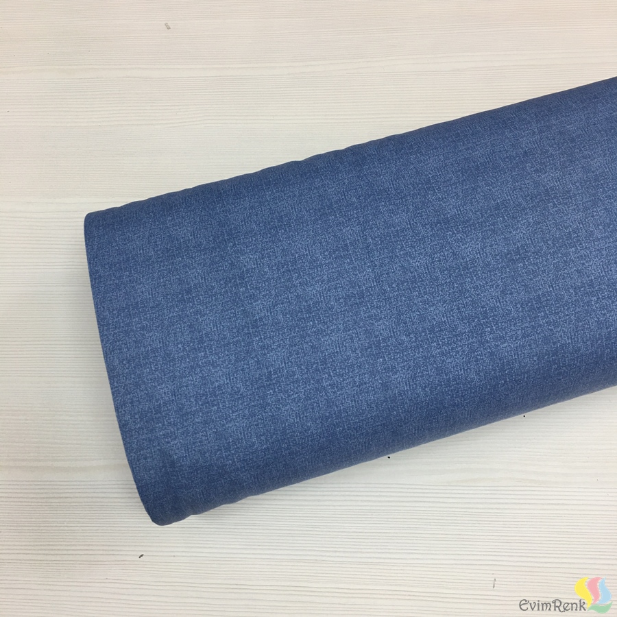 Kırçıllı İndigo Renk Polycotton Kumaş - Görsel 3