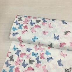 Wella Home Kelebek Desenli Nevresimlik Poplin Kumaş
