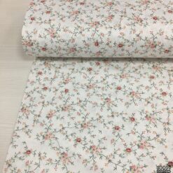 Rosevine Charm Desenli Poplin Kumaş - Görsel 3