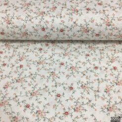 Rosevine Charm Desenli Poplin Kumaş - Görsel 2