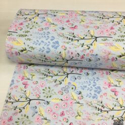 Spring Tale Desenli Nevresimlik Poplin Kumaş