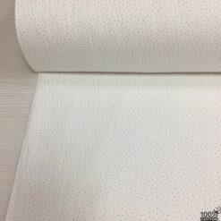 Beyaz Zemin Noktalı %100 Pamuk Nevresimlik Poplin Kumaş - Görsel 4