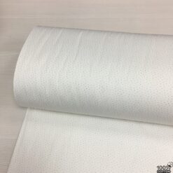 Beyaz Zemin Noktalı %100 Pamuk Nevresimlik Poplin Kumaş