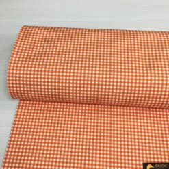 Turuncu Pötikare DUCK Keten Kumaş (0,5 cm)