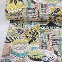 Boho Dreams Desenli Panama Keten Kumaş - Görsel 3