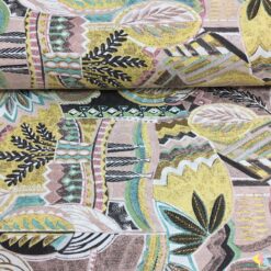 Boho Dreams Desenli Panama Keten Kumaş - Görsel 2