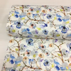 Desenli Panama Keten Kumaş