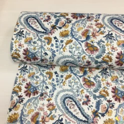 Desenli Panama Keten Kumaş