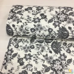 Desenli Panama Keten Kumaş