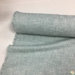 Mint Renk Kırçıllı Kumlu Keten Kumaş - Görsel 3