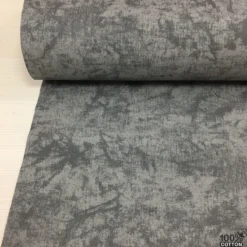 Koyu Gri Renk Batik Poplin Kumaş - Görsel 3