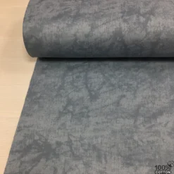 İndigo Renk Batik Poplin Kumaş - Görsel 3