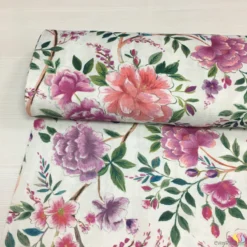 Country Bloom Şantuklu Keten Kumaş