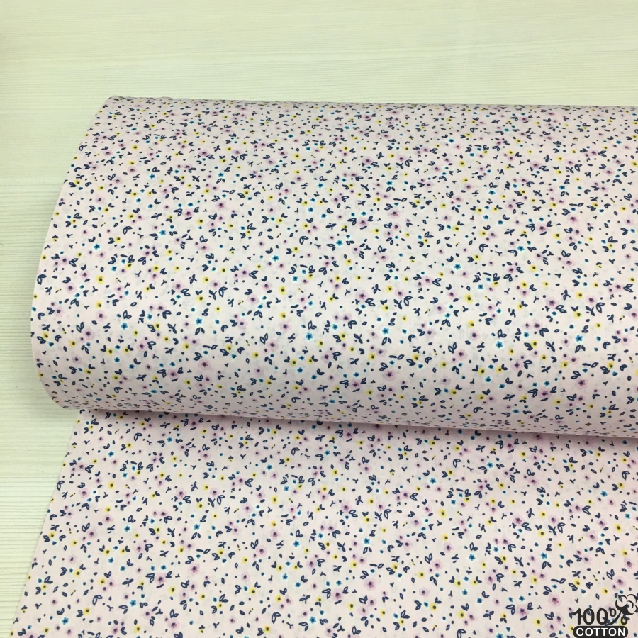 Floral Mist %100 Pamuk Nevresimlik Poplin Kumaş