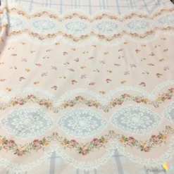 Küçükçalık Eteği Sulu Desenli Nevresimlik Kumaş