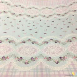 Küçükçalık Eteği Sulu Desenli Nevresimlik Kumaş