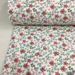 Ditsy Floral %100 Pamuk Nevresimlik Poplin Kumaş - Görsel 4