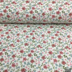 Ditsy Floral %100 Pamuk Nevresimlik Poplin Kumaş - Görsel 3