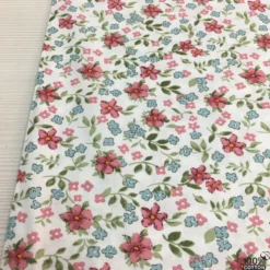 Ditsy Floral %100 Pamuk Nevresimlik Poplin Kumaş - Görsel 2