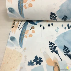 260 Cm Eninde Desenli Keten Kumaş - Görsel 2