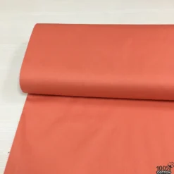 Kiremit Düz Renk Poplin Kumaş