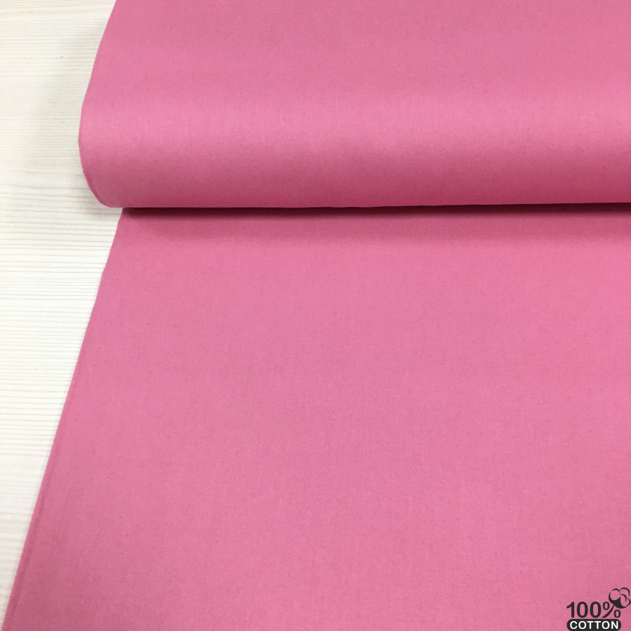 Soft Gül Pembe Renk Poplin Kumaş - Görsel 2