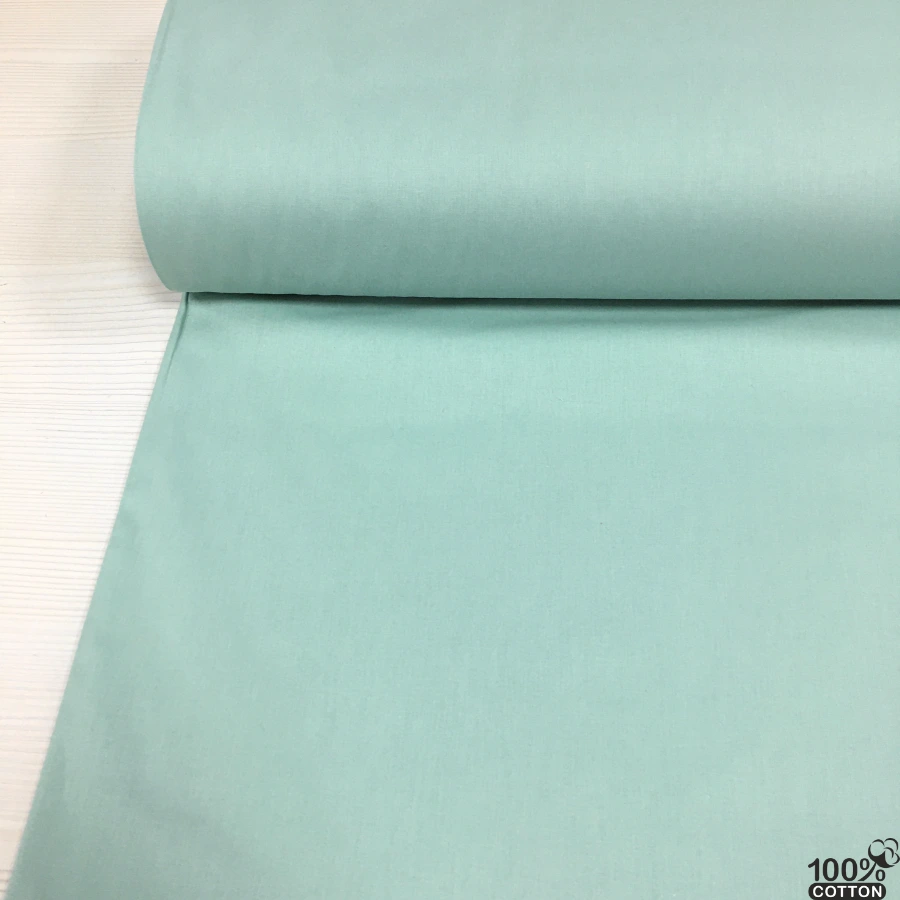 Koyu Mint Düz Renk Poplin Kumaş - Görsel 2