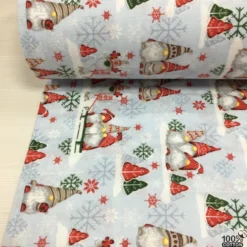 Cüceler Desenli Nevresimlik Flanel Pazen Kumaş - Görsel 3