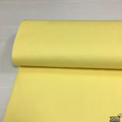 Açık Sarı Düz Renk Poplin Kumaş