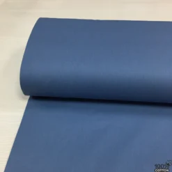 İndigo Düz Renk Poplin Kumaş