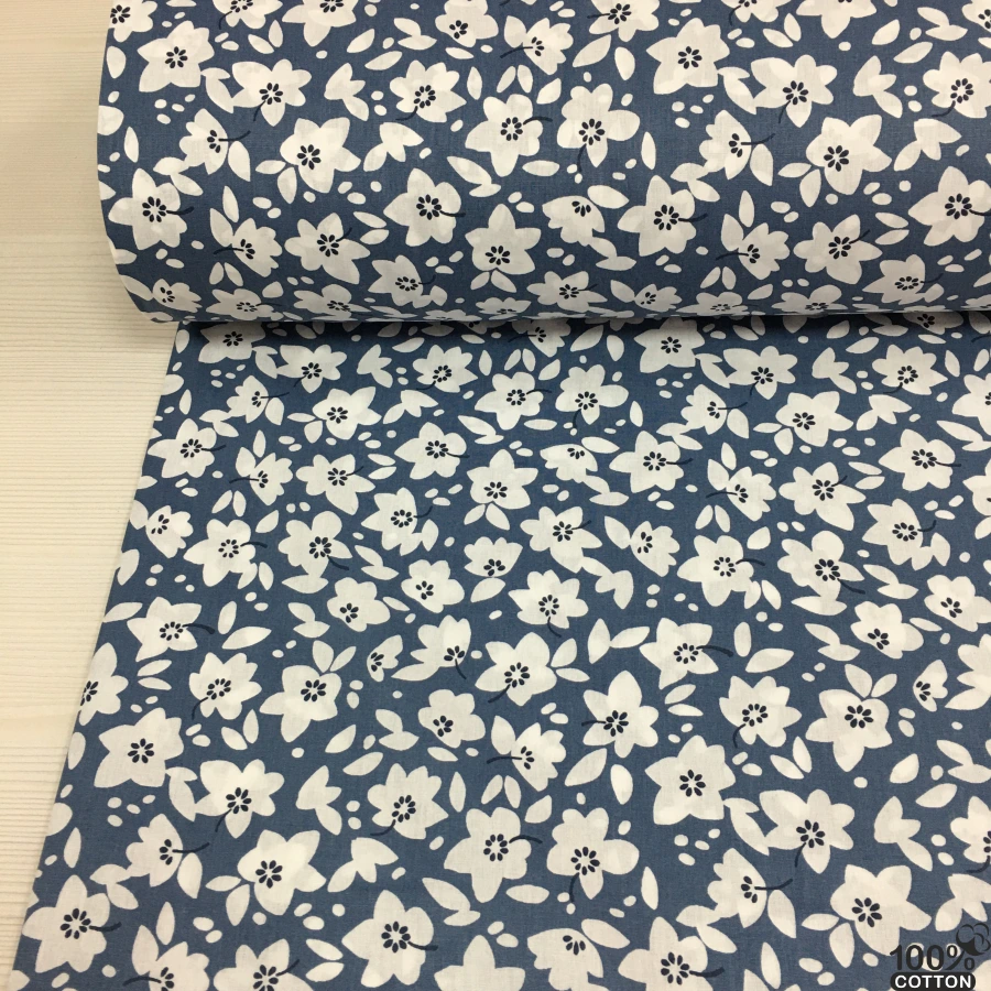 Elysia Floral %100 Pamuk Nevresimlik Poplin Kumaş - Görsel 3