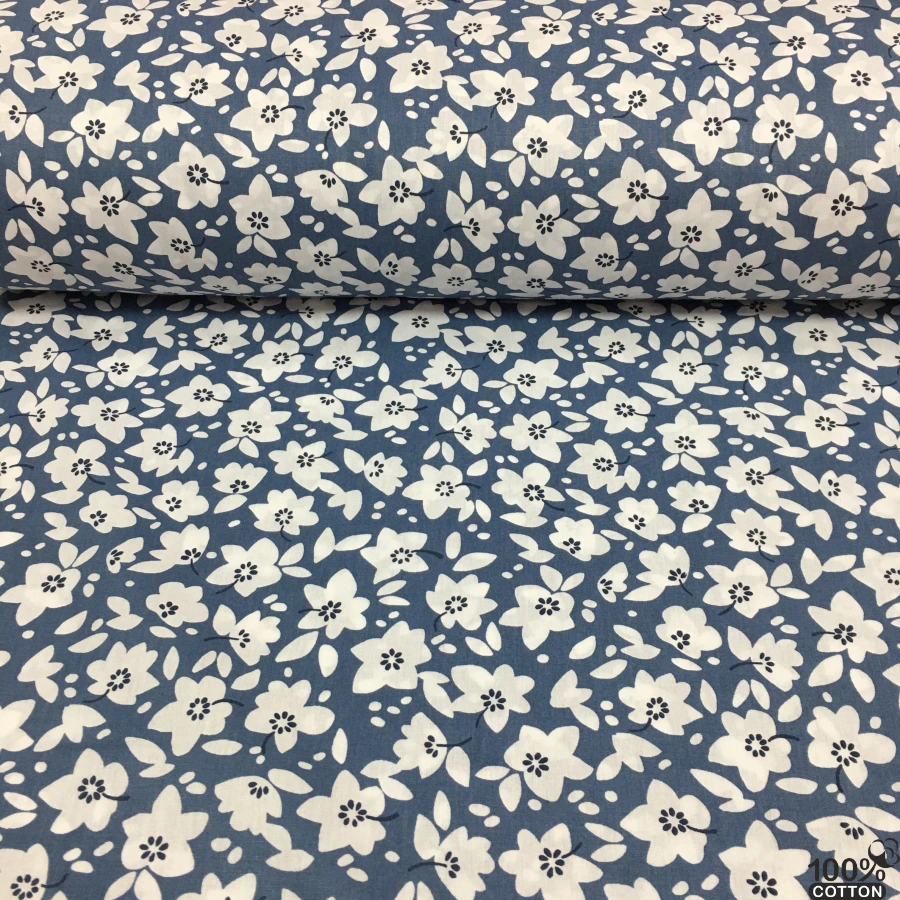 Elysia Floral %100 Pamuk Nevresimlik Poplin Kumaş - Görsel 2